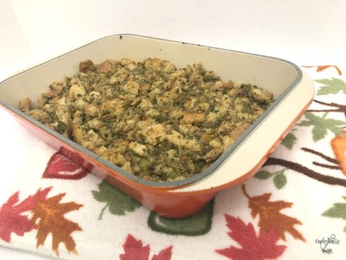 Make-Ahead Old Fashioned Celery and Onion Stuffing - Cookaholic Wife